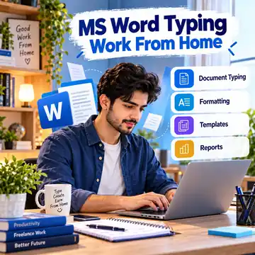 MS Word Typing Work From Home example artwork