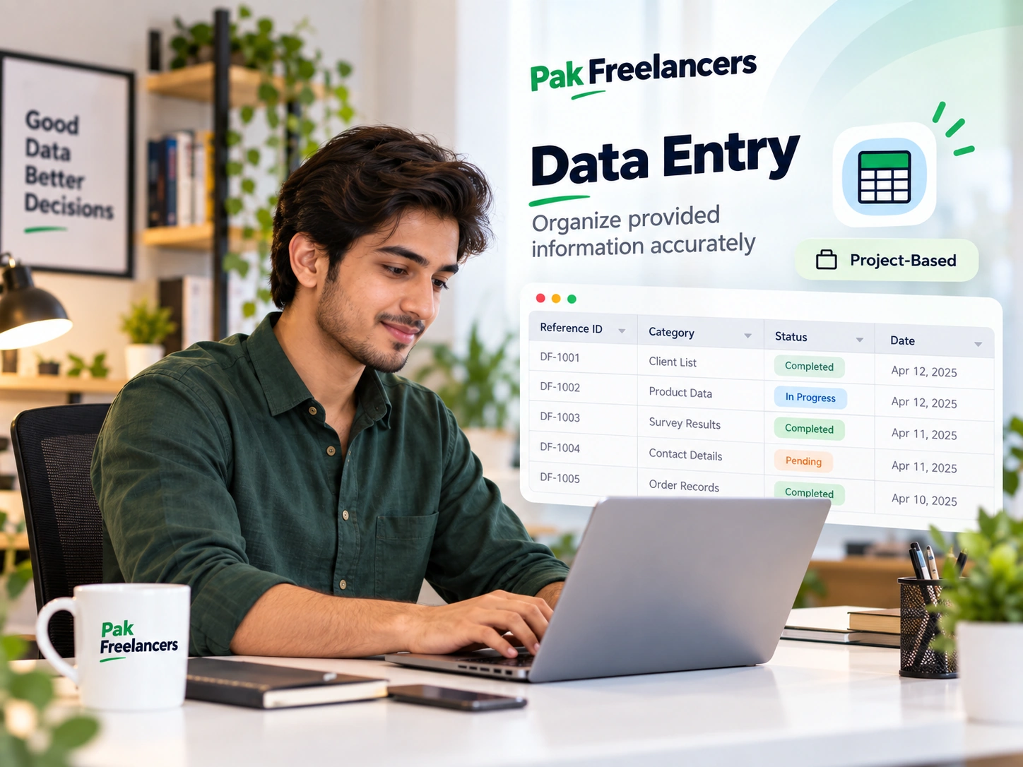 Data Entry task illustration